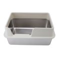 thumbnail image 1 of Cat Litter Box with High Enclosed Side,Stainless Steel Litter Box Stainless Steel Litter Box Enclosed Stainless Steel Large Cat Litter Box XL Litter Box for Multiple Cats, 1 of 7
