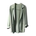 thumbnail image 1 of EGNMCR Blazer Femme Style Élégant Manches Longues Col Rabattu Manteau Femme, 1 of 1