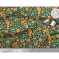 thumbnail image 3 of Soimoi Silk Fabric Leaves,Floral & Pumpkin Vegetable Decor Fabric Printed Yard 42 Inch Wide, 3 of 3