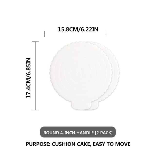 Agiferg Éponge Réutilisable pour Gâteau d'Anniversaire Support de Fond de Gâteau Vadrouille Ronde pour la Maison