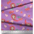 thumbnail image 3 of Soimoi Poly Georgette Fabric Floral & Paisley Decor Fabric Printed Yard 52 Inch Wide, 3 of 3