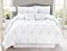Safdie & Co. Home Deluxe Collection White 100% Polyester Comforter Set