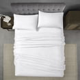 thumbnail image 3 of Swift Home Basic 4-Piece Double Size Sheet Set, Ultra Soft, Deep Pocket, Easy Care Bedding Set, White, 3 of 7