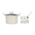 thumbnail image 4 of GROWTH TANK Multipurpose Deep Fryer Pot Kitchen Frying Pan Kitchen with Basket Deep Fryers white, 4 of 9