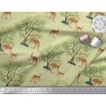 thumbnail image 3 of Soimoi Rayon Fabric Tree & Kangaroo Animal Decor Fabric Printed Yard 42 Inch Wide, 3 of 3