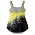 thumbnail image 4 of Maillot de Bain Grande Taille pour Femmes, Maillot de Bain Sans Manches Contrasté, 4 of 5