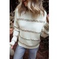 thumbnail image 1 of FOLUNSI Vibrant Rainbow Knit - Warm & Chic Sweater, 1 of 8