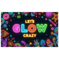 thumbnail image 1 of Neon Lights Glow Party Banner Retro Design Disco Theme for Birthday Party Indoor Decoration Dance Event, 1 of 5
