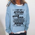 thumbnail image 1 of 50 % de Rabais Liquidation Chandail Surdimensionné pour Femmes 2023 Imprimé Texte Drôle Lettre Col Rond Manches Longues Ample Chandail Simple Hauts chandail Blouse, 1 of 4