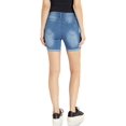thumbnail image 2 of Shorts Denim Jeans Acid Washed Blue Active Wear for Summer Juniors Size 7, 2 of 2