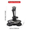 thumbnail image 4 of Gaming Flight Stick, Flight Simulator Joystick Controller USB Wired Strong Suction Cup  for  7 8 10 11, 4 of 7