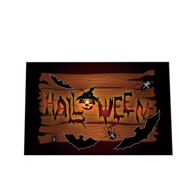 Yhmxh Bathroom Rugs,Rugs for Living Room,Area Rug Halloween Floor Mat with Terrifying Theme,Skull and Print Decoration,Entrance Door Floor Mat,Entrance Door Carpet Entrance Door Dust Carpet