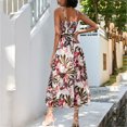 thumbnail image 4 of LOVZFMLL Robes Femmes Mode Femmes Été Imprimé Sans Manches Camis Col en V Dos Nu Robe Décontractée, 4 of 4