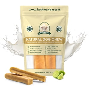 KATHMANDU'S Authentic Yak Chews au fromage Himalayan Chien - Tous les aliments naturels et riches en protéines Chien traite longtemps les Chews Aggressive Chewers Odor Free Yak Chew. 2)