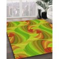 thumbnail image 3 of Ahgly Tapis Rectangulaire Lavable en Machine Intérieur Transitionnel Vert Pistache, 2 Pieds x 5 Pieds, 3 of 7