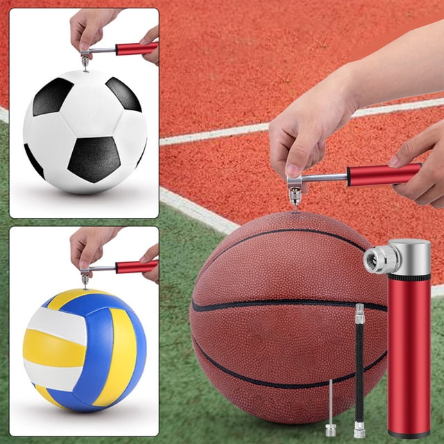 Portable Bicycle Mini Inflator | High Pressure Bike Pump | 120 PSI | Aluminum Alloy | Multi-Sport Ball Inflator | Flexible Hose | Compact Cycling Accessory | 5.71 Inches | For Bikes
