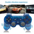 thumbnail image 3 of XYCCA Wireless Controller Compatible for PS2 Console, with Upgraded Joystick and Double Vibration Remote Gamepad (Black and Black), 3 of 7