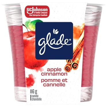 Glade® Scented Candle Air Freshener, Apple Cinnamon