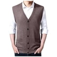thumbnail image 1 of Sweater Mens Thick Embroide Sweater Cardigan Mens Tan Sweater Cardigan Pattern Pullover Sweater Men Mens Ski Sweaters Pullovers Long Cardigans for Men with Pockets Sweaters Packs Thanksgiving Sweaters, 1 of 3