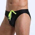 thumbnail image 4 of ylioge Mens Swim Trunks Quick-Drying Swimwear Briefs Boys Solid Drawstring Low Rise Stretchy Lightweight Beach Board Swimming Swimsuits Shorts, 4 of 7