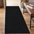 thumbnail image 1 of ANTPOP Runner Rug Outdoor Hallway Carpet Runners Non Slip Area Rugs Entrance Mat Indoor for Entryway Kitchen 3'x3',Striped Black, 1 of 7