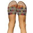 thumbnail image 1 of Cameland Large Size Small Fragrant Pearl Flat Slippers Fashionable Versatile Female Celestial Style Fish Mouth Shoes, 1 of 3
