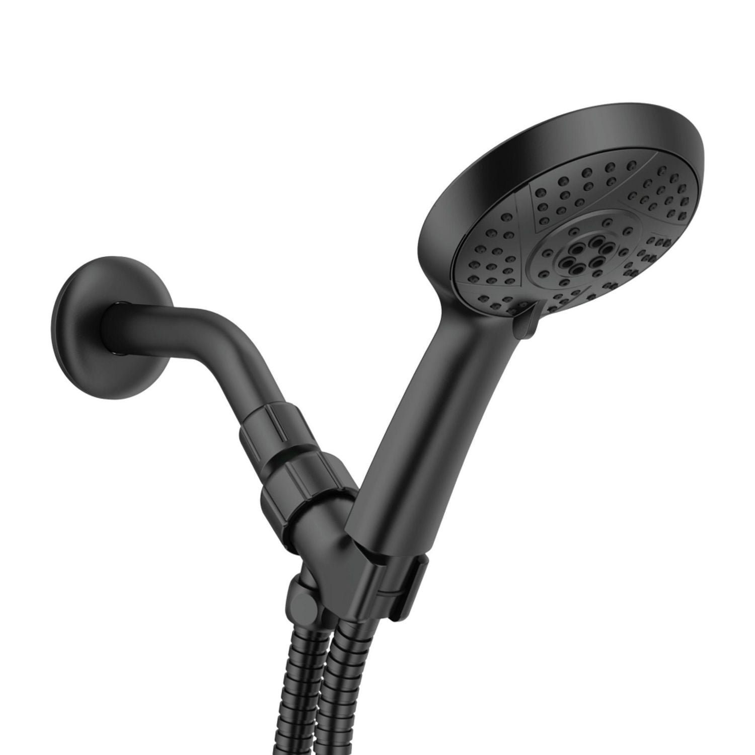 The akuaplus® - INA pressure balance valve faucet 1/2 in. PEX with hand shower 5 setting and spout 5 3/8 in. x 1/2 in. slip-fit.
