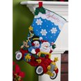 thumbnail image 2 of Bucilla Felt Stocking Applique Kit 18" Long-Holiday Drive 86451, 2 of 2