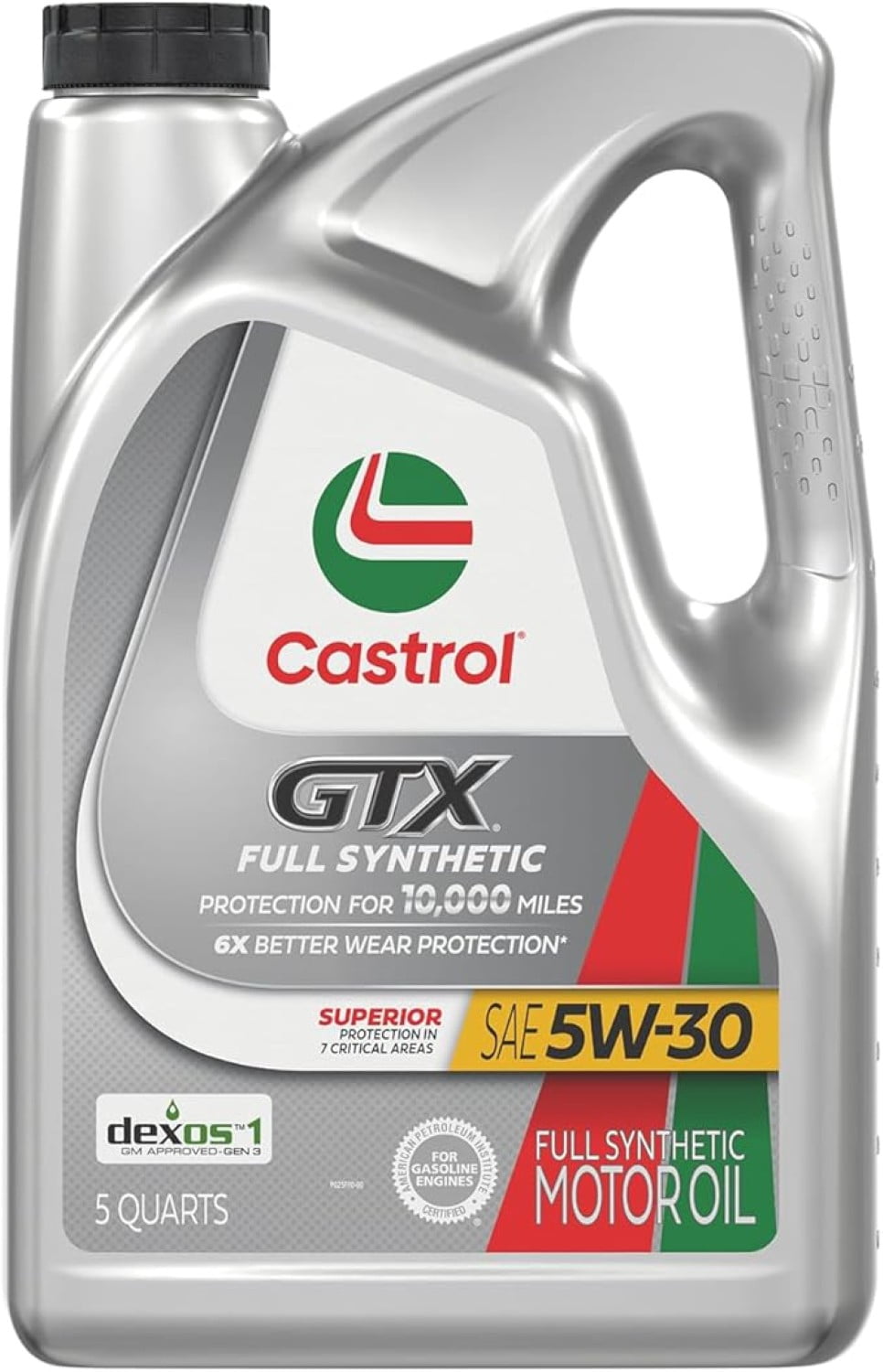 Refurbished Castrol 15E6DE GTX Full Synthetic 5W-30 Motor Oil, 5 Quarts
