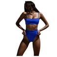 thumbnail image 2 of Women's Bikini High Waisted Tummy Control Two Piece Swimsuit Sling Swimwear, 2 of 5