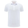 thumbnail image 1 of Men's Quick-Dry Golf Shirt for Outdoor & Gym - Solid Color Moisture-Wicking Short Sleeve Button-Up Activewear, 1 of 3