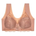 thumbnail image 5 of B91xZ Front Close Wirefree Back Support Posture Full Coverage Bra Ultimate Lift Wireless Full-Coverage Bra with Everyday Comfort,Coffee 3XL, 5 of 5