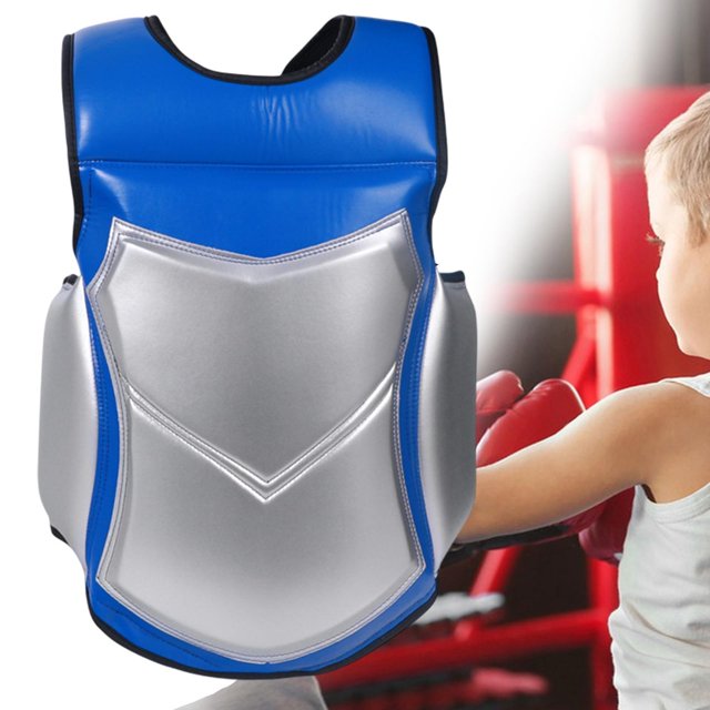 DYNWAVECA Karate Chest Protector Sparring Sanda Mma Equipment Taekwondo Protector Vest XL