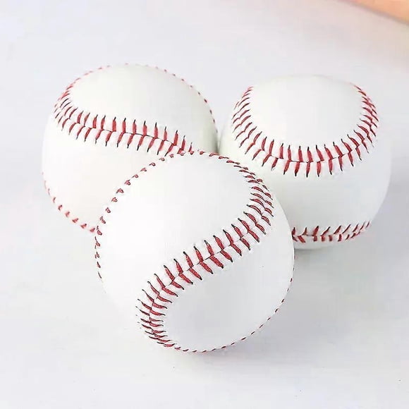 1/3pcs Handmade Baseball Nine Inch Game Training PVC Baseball Rubber Inner Soft Baseball Solid Foam Bouncy Ball Group Athletics