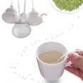 thumbnail image 2 of Oleegame 1PC Produce Storage Details About Tea Infuser Strainer Silicone Tea Bag Leaf Filter Diffuser White, 2 of 3