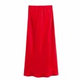 thumbnail image 2 of Pisexur Jupe Automne Mode Femmes Décontractée Confortable Couleur Unie Jupe Taille Haute Jupe Femmes, 2 of 7