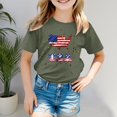 thumbnail image 2 of TZEWGL Tops For Newborn Short Sleeved Independence Day Printed Crewneck Blouse For Newborns size 6-7T, 2 of 4