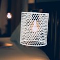 thumbnail image 4 of ELAYARD Rustic White Iron Small Lamp Shade for Floor Lamps Stylish Hollowed Pattern, 4 of 6