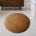 thumbnail image 2 of RKSTN un Tapis Rond Uni en Velours Mousse Tapis Tapis Chambre Paillasson Tapis de Sol Tapis, 2 of 3