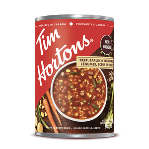 Tim Hortons Soupe d'orge et de légumes de boeuf 540 ML