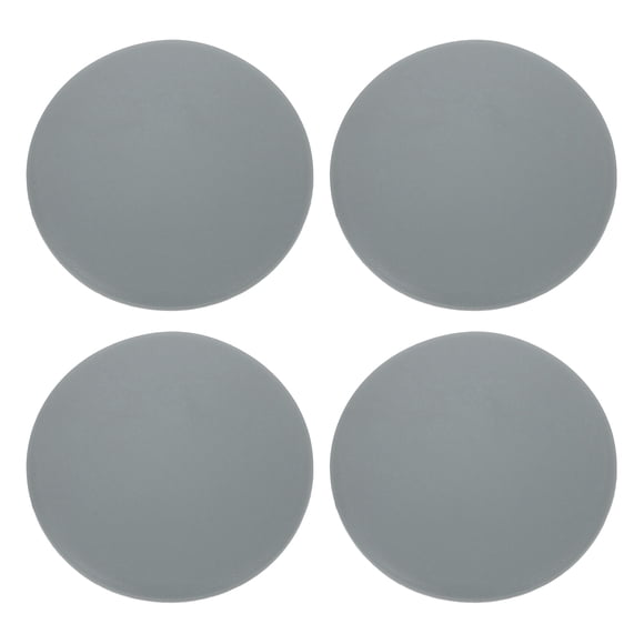 Uxcell 4Pcs Door Stopper Wall Protector, 80mm Self Adhesive Bumper, Gray