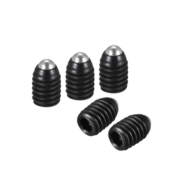 Unique Bargains Ball Point Set Screws, M4 x 6mm High Carbon Steel Metric Spring Hex Socket Grub Screw 10 Pack