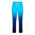 thumbnail image 4 of RXIRUCGD Men's Fashion Drawstring Elastic Waist Gradient Color Casual Length Pants, Blue, Size: 3XL, 4 of 4