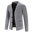 thumbnail image 4 of Grrvtrz Men Cardigans Sweaters Winter Thicker Warm Sweaterscoats Outwear V-Neck Casual Button Down Slim Fit Sweaters with Pockets, 4 of 9