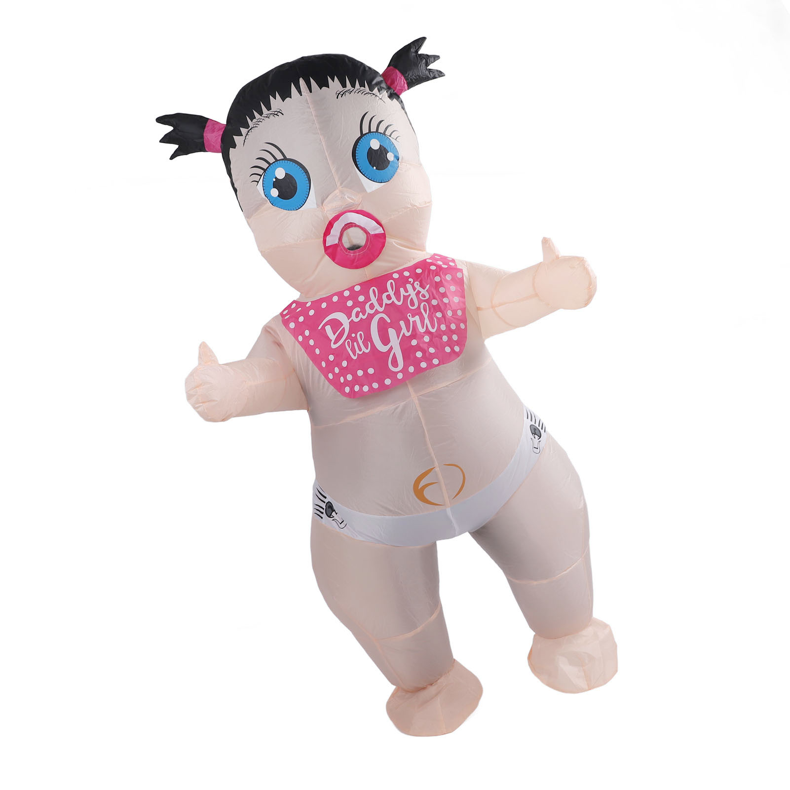 Baby Blow Up Adult Costume, Lightweight Comfortable Adult Inflatable Boo Boo Baby Costume Battery Powered for Cosplay Party
