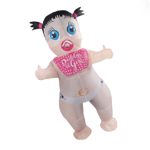 Adult Inflatable Boo Boo Baby Costume, Baby Blow Up Adult Costume Funny Battery Powered Comfortable for Cosplay Party