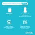 thumbnail image 4 of Intex Type H Easy Set Filter Cartridge Replacement for Swimming Pools (10 Pack), 4 of 11