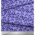thumbnail image 3 of Soimoi Purple Velvet Fabric Deodar Cedar Tree Print Sewing Fabric Yard 58 Inch Wide, 3 of 5