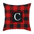 thumbnail image 2 of Yhmxh Pillow Covers Throw Pillow Covers Pillow Protector Twenty Six Letters Christmas Pillowcase Peach Skin Print Cushion Cover Plaid Cushion Pillowcase Peach Skin Pillowcase, 2 of 3