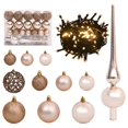 thumbnail image 5 of vidaXL Artificial Pre-lit Christmas Tree with Ball Set White 150 cm, 5 of 5